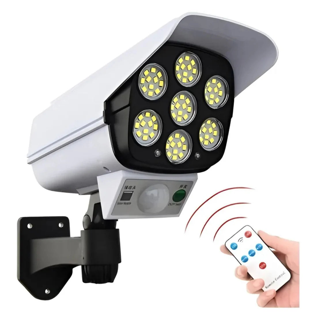 🎥 Foco Solar ☀️ Tipo Camara De Seguridad 👮🏻‍♂️