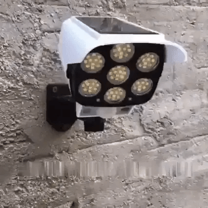 🎥 Foco Solar ☀️ Tipo Camara De Seguridad 👮🏻‍♂️